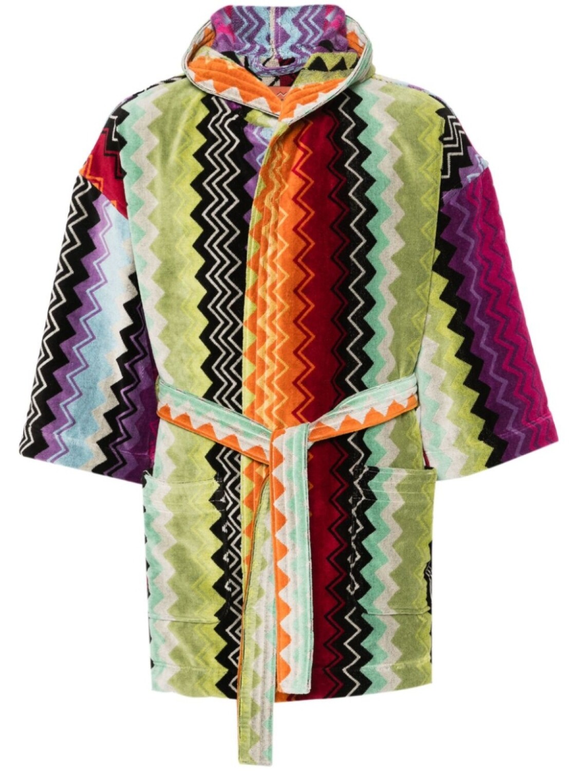 

Халат с узором зигзаг Missoni Home, оранжевый