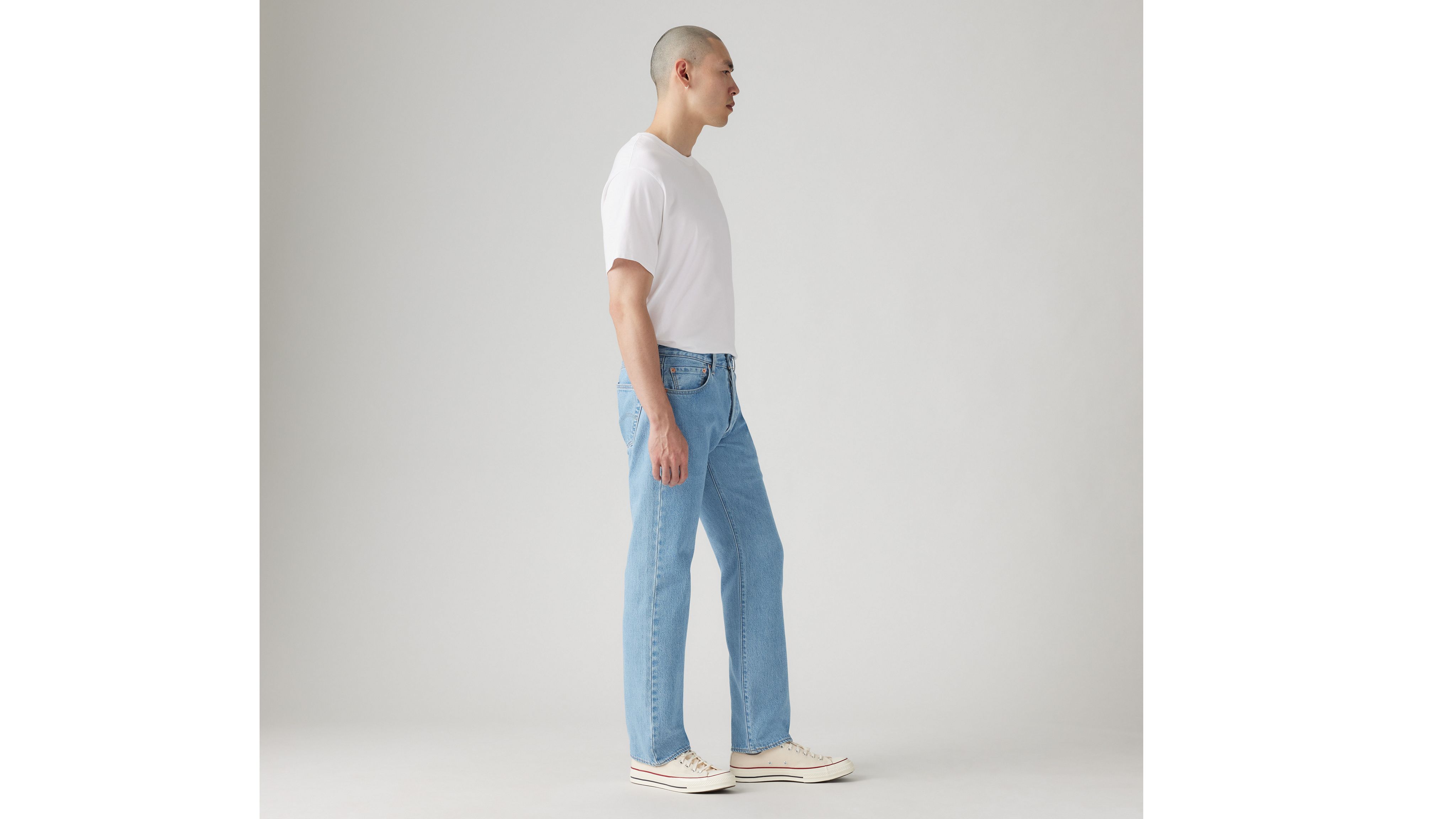 Мужские джинсы 501 Original Fit Levi's, Ferry Building Blue - Light Wash — фото 4