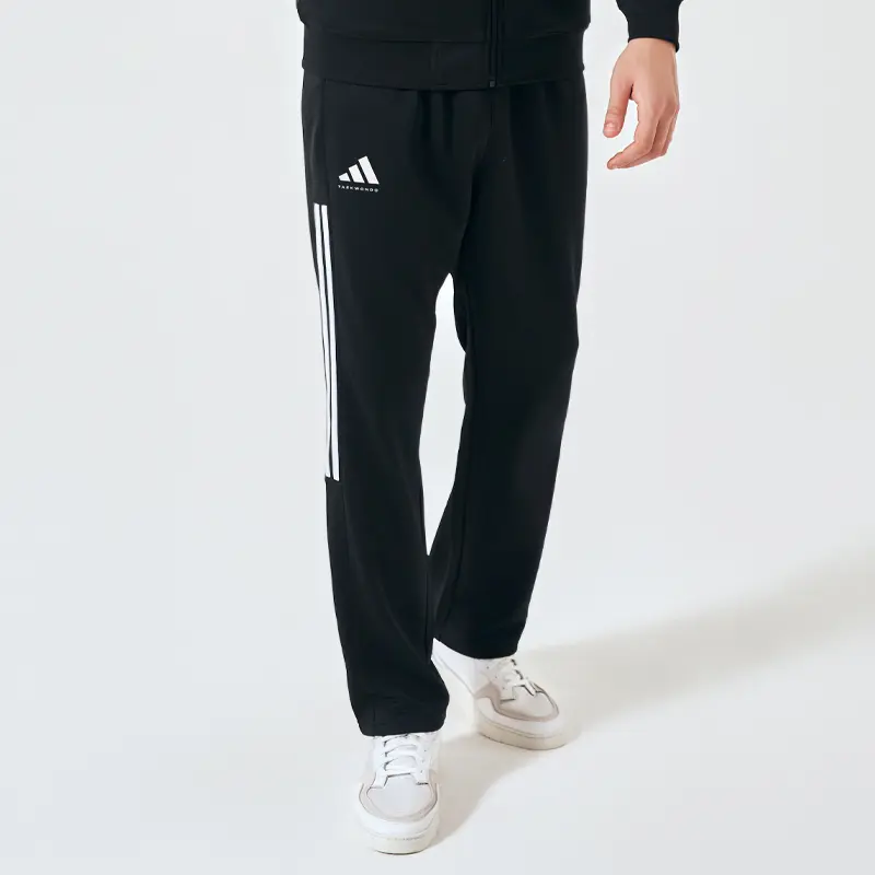 Повседневная спортивная одежда для тхэквондо унисекс Adidas, черно-белый — фото 4