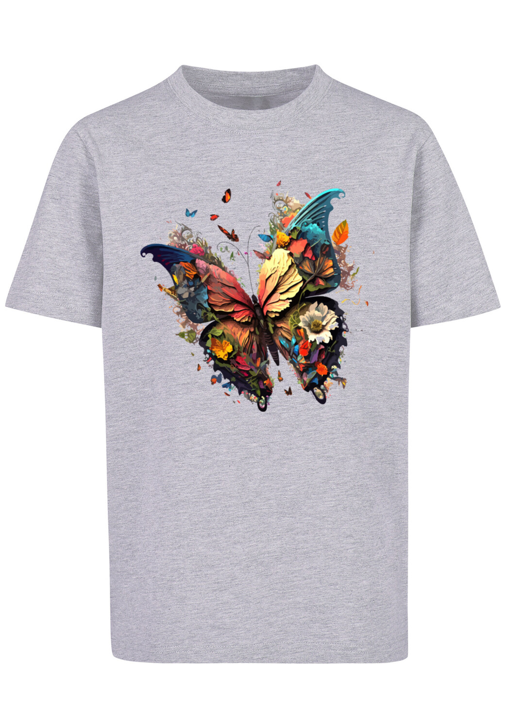 

Футболка F4NT4STIC Schmetterling Bunt, цвет grau meliert