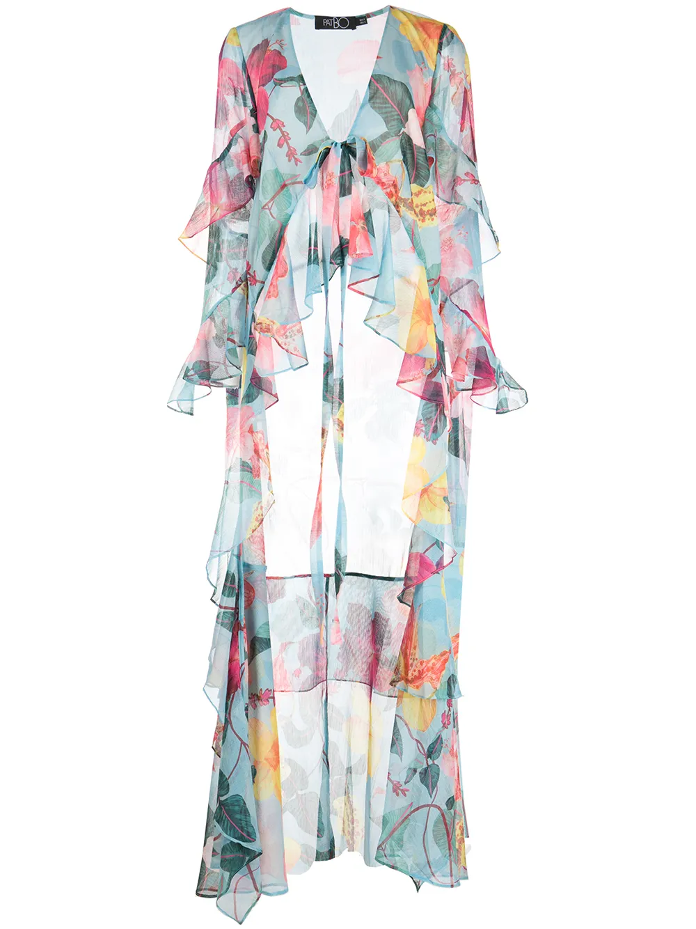 

Блузка Hibiscus с цветочным принтом Patbo, нейтральный