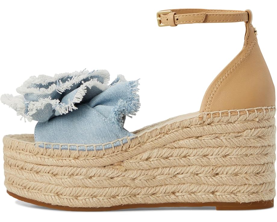 Туфли Kate Spade New York Flourish Denim Espadrille Wedge Sandal, цвет Denim/Walnut Shell — фото 4