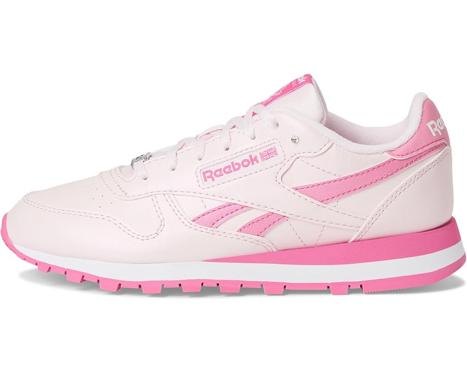 Кроссовки Reebok Kids Classic Leather, цвет Frosted Berry/True Pink/White — фото 4