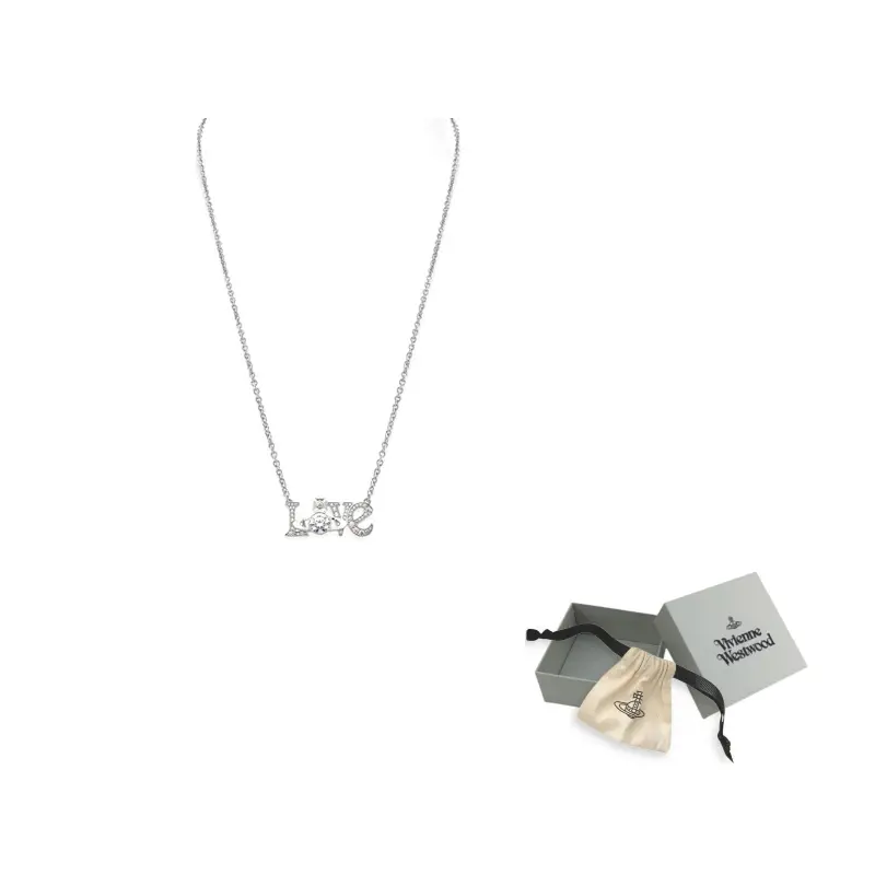 

Vivienne Westwood Кубический цирконий, латунные ожерелья Women's Silver