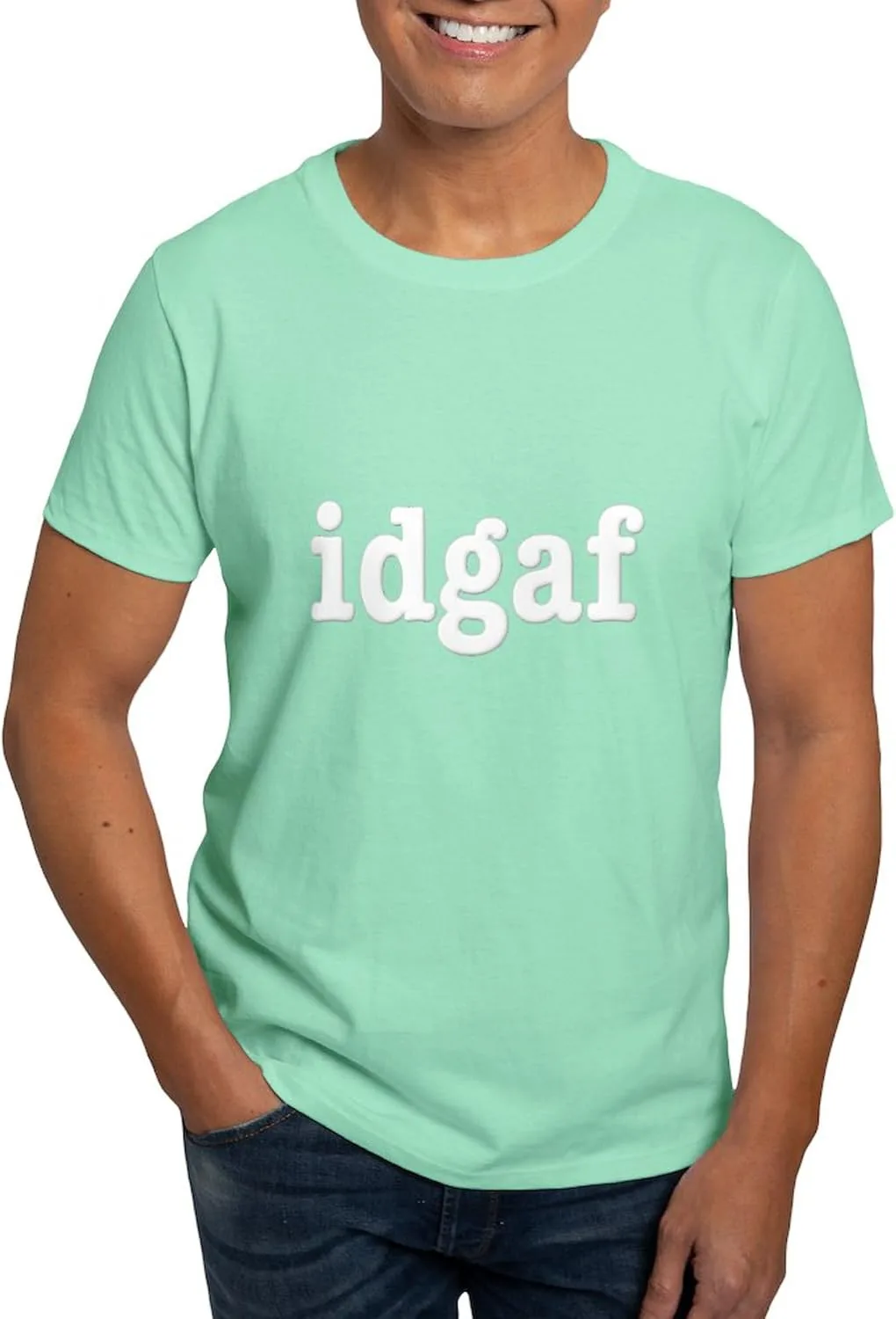 

Футболка мужская Idgaf I Don't Give A F*Ck, 100% Cotton, Classic Graphic White CafePress