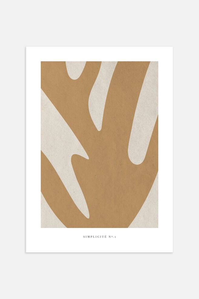 

Плакат simplicité №1 Postery, 50x70 см, коричневый