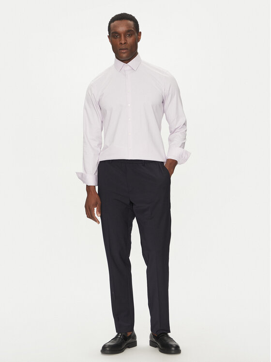 Рубашка облегающего кроя K10K114298 Calvin Klein, фиолетовый — фото 2