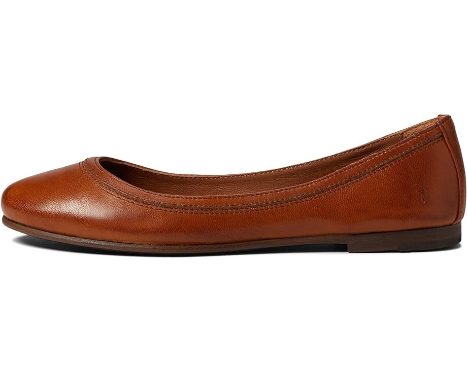 Туфли на плоской подошве Frye Carson Ballet, цвет Cognac Vintage Veg Tan — фото 4