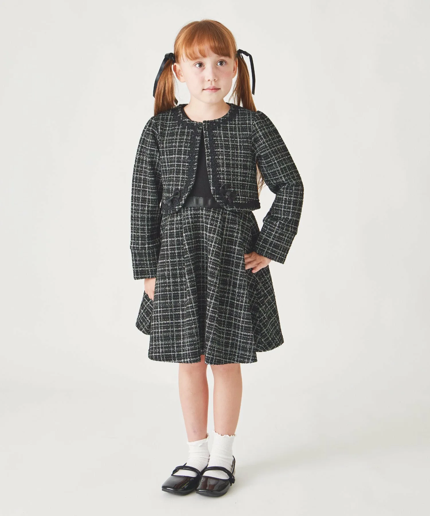 Куртка Формальное твидовое болеро Ever Closet, black