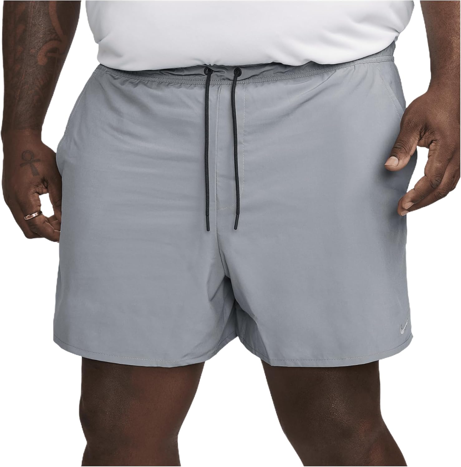 

Мужские шорты Nike Unlimited Dri-fit 5 дюймов без подкладки, универсальные, Smoke Grey/Black/Smoke Grey