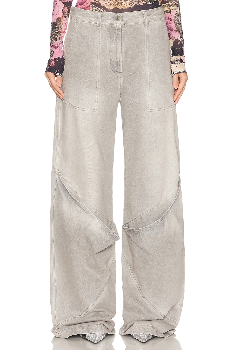 

Джинсы женские THE ATTICO, цвет Vintage Grey
