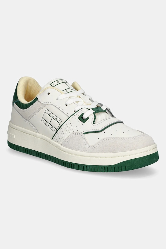 Кроссовки Retro Basket с эффектом потертости из замши Tommy Jeans, бежевый