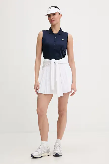 Топ Lacoste Синий с воротником — фото 2