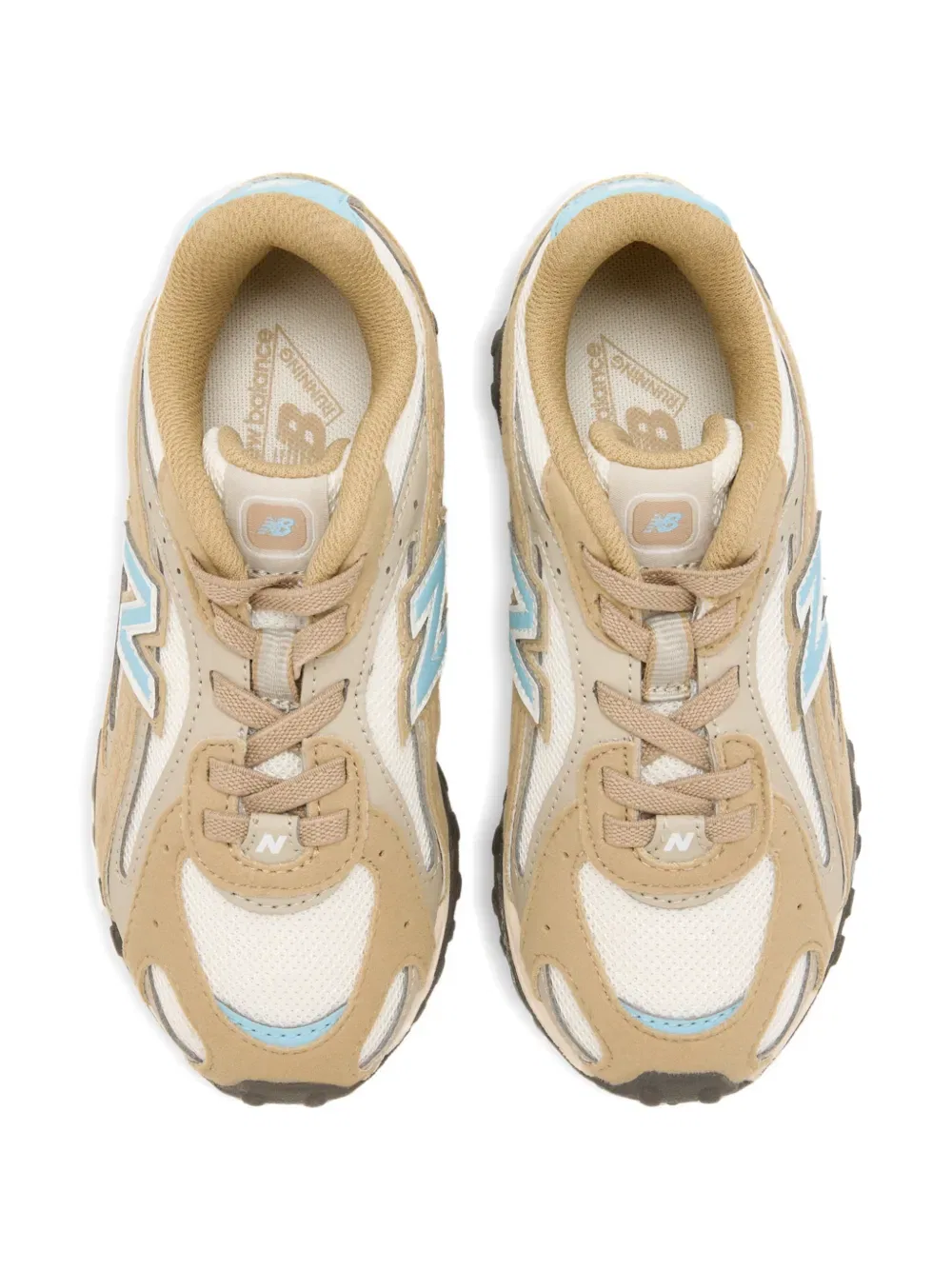 Кроссовки с нашивкой в виде логотипа New Balance Kids, коричневый — фото 3