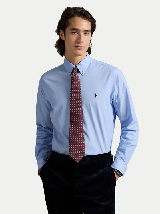 

Рубашка с индивидуальным пошивом 710929349009 Polo Ralph Lauren, голубой