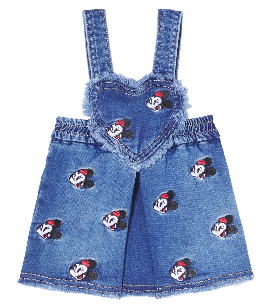 

Джинсовая юбка Disney Baby с вышивкой Monnalisa, Blu Stone Denim