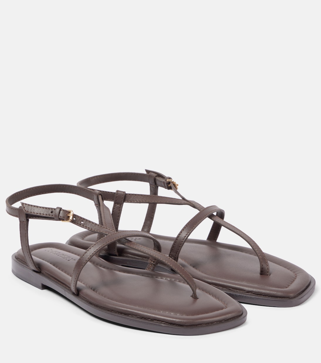 Ремешковые сандалии Remly из кожи A.Emery, Walnut