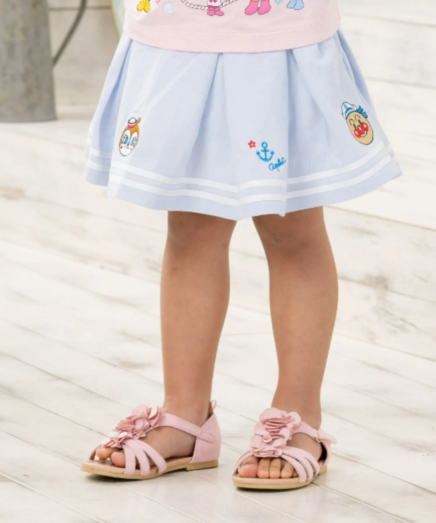 Детские шорты с вышивкой Anpanman ANPANMAN KIDS COLLECTION сакс