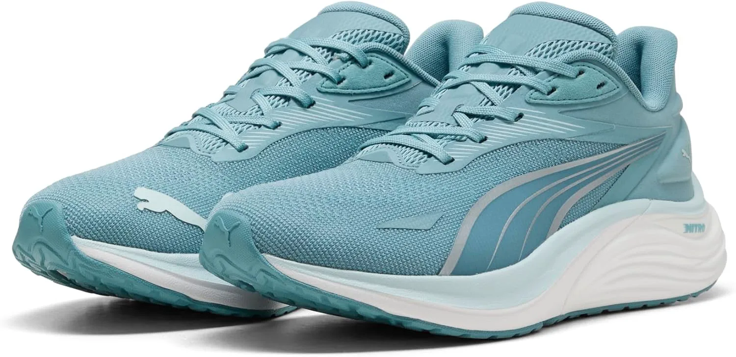 Мужские беговые кроссовки Puma Electrify Nitro 4, синий/серебристый — фото 2