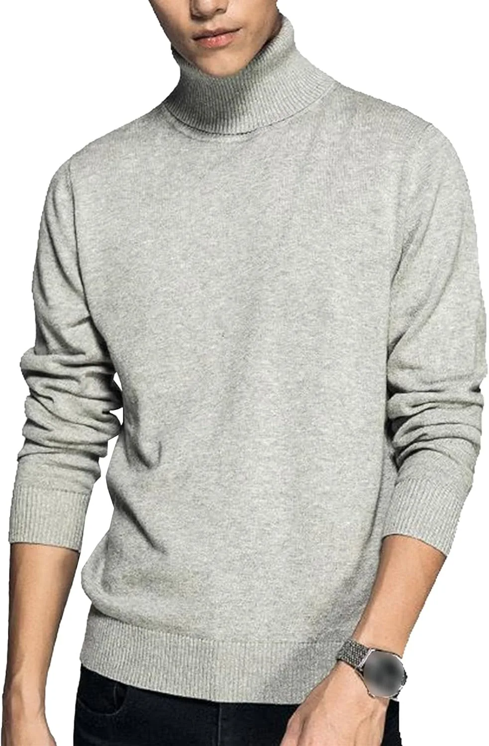 

Мужской водолазный свитер Casual Slim Fit из хлопка SWJGLITTR