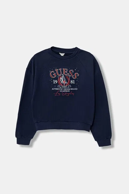 Худи детское с вышивкой Guess, синий