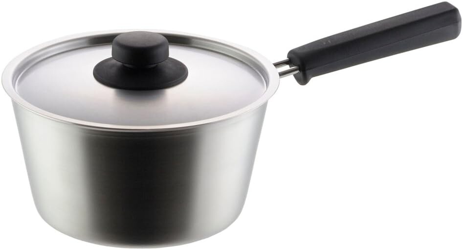 

Yoshikawa SH8543 Кастрюля для приготовления семян с одной ручкой, 7,1 дюйма (18 см), Silver