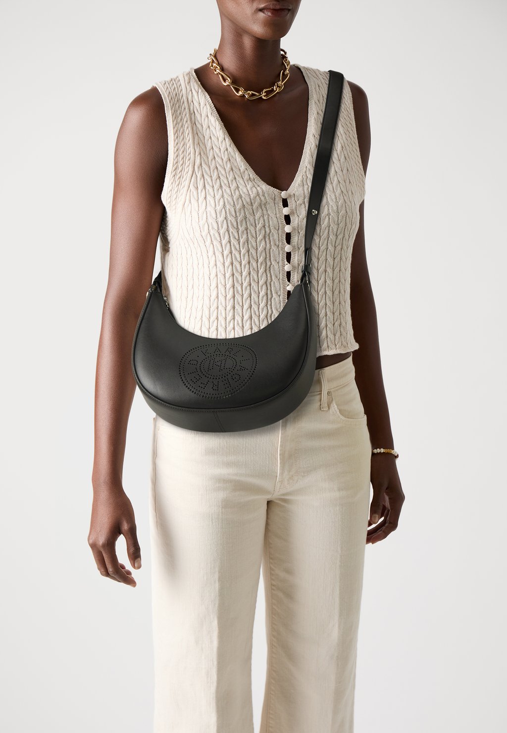 

Сумка CIRCLE MOON BAG KARL LAGERFELD, черный
