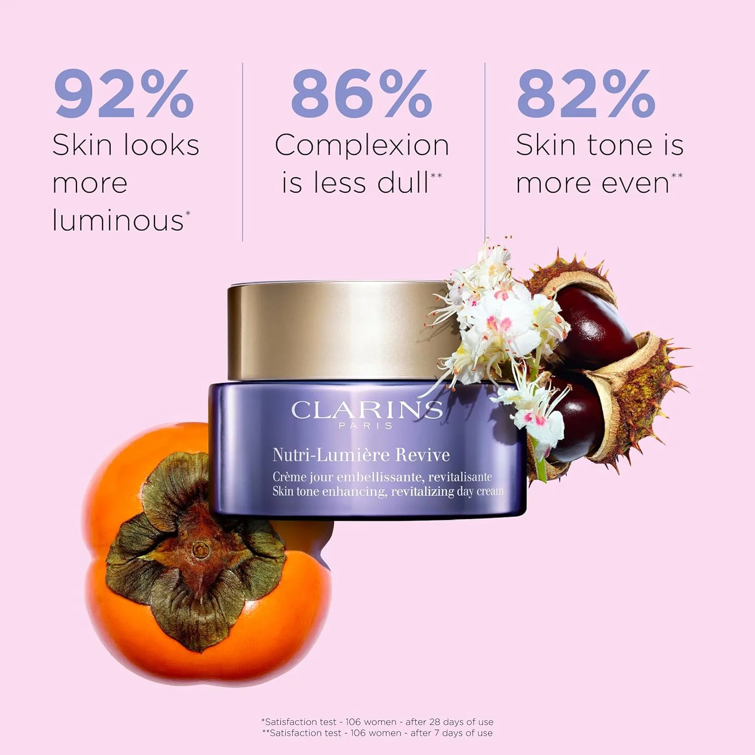 Крем для лица Clarins — Дневной Nutri-Lumière Revive | Увлажняющий -в- : антивозрастной и выравнивающий тон кожи, 48 г — фото 2