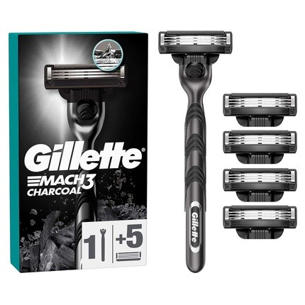 Мужская бритва Mach3 Charcoal с 3 лезвиями, Gillette — фото 2