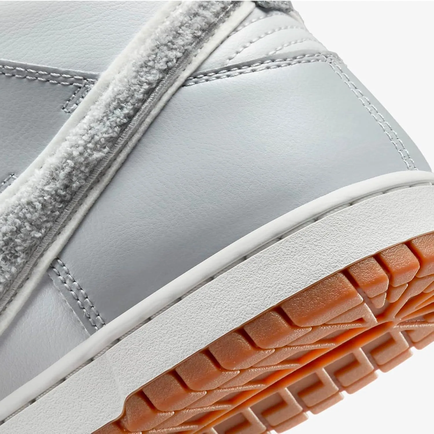 Мужские баскетбольные кроссовки Nike Dunk Hi Retro, белый/серый — фото 4