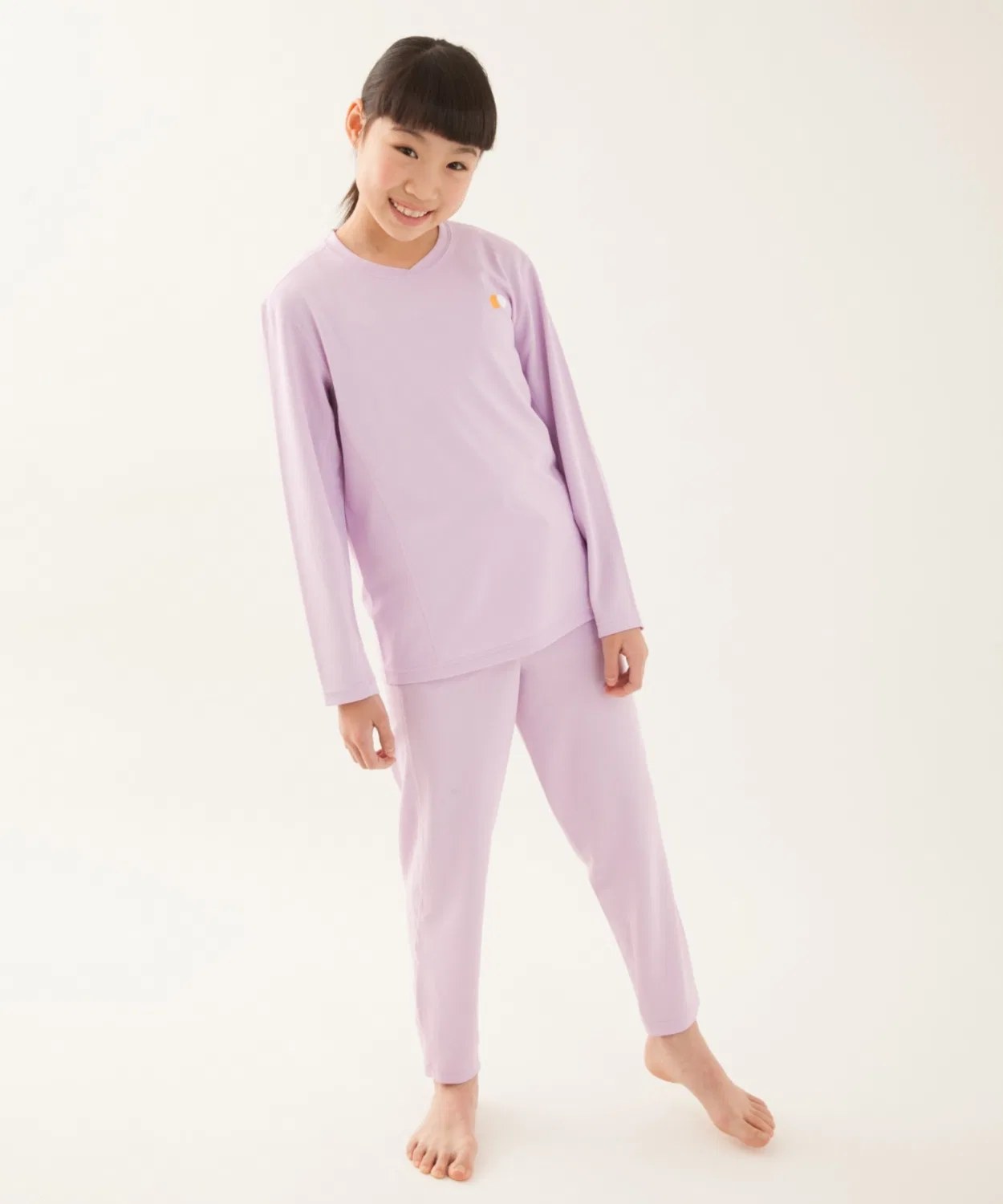 Детская пижама Emoor Sleep Wear Kids с длинным рукавом и штанинами, лавандовый