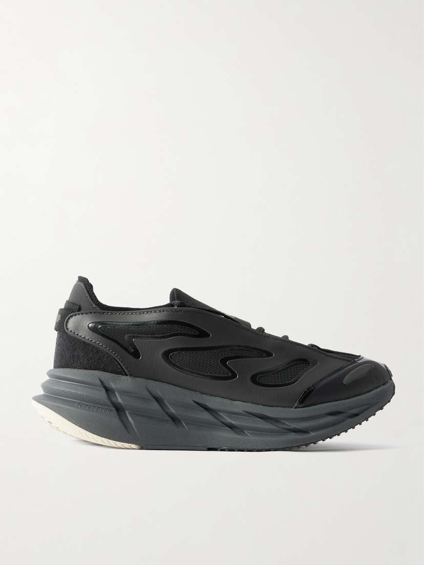 Кроссовки Adistar из сетки и оболочки Adidas By Stella Mccartney, черный