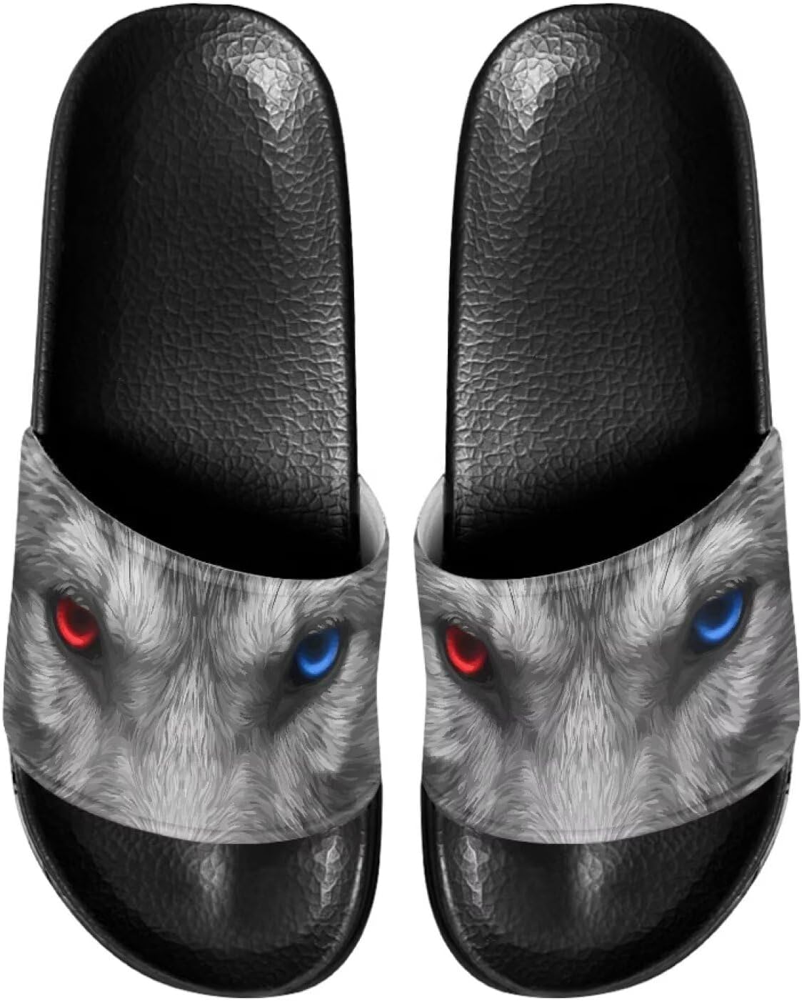 

Мужские шлепанцы сандалии Стильные летние тапочки Повседневные пляжные шлепанцы Нескользящие тапочки для ванной Pugasmiru, Animal Eye Pattern