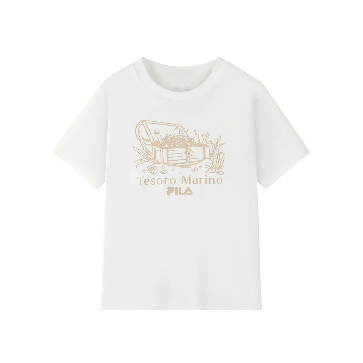 Футболка с коротким рукавом Cloud White Kids' FILA KIDS