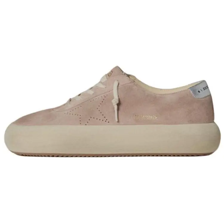Golden Goose Низкие женские кроссовки для скейтбординга Space Star, розовые