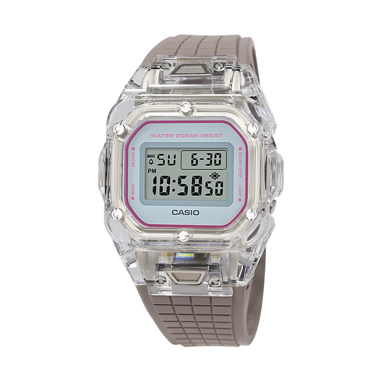 

CASIO Электронные часы Retrofit Series DW 5600SC 4 с ремешком из резины унисекс серый циферблат