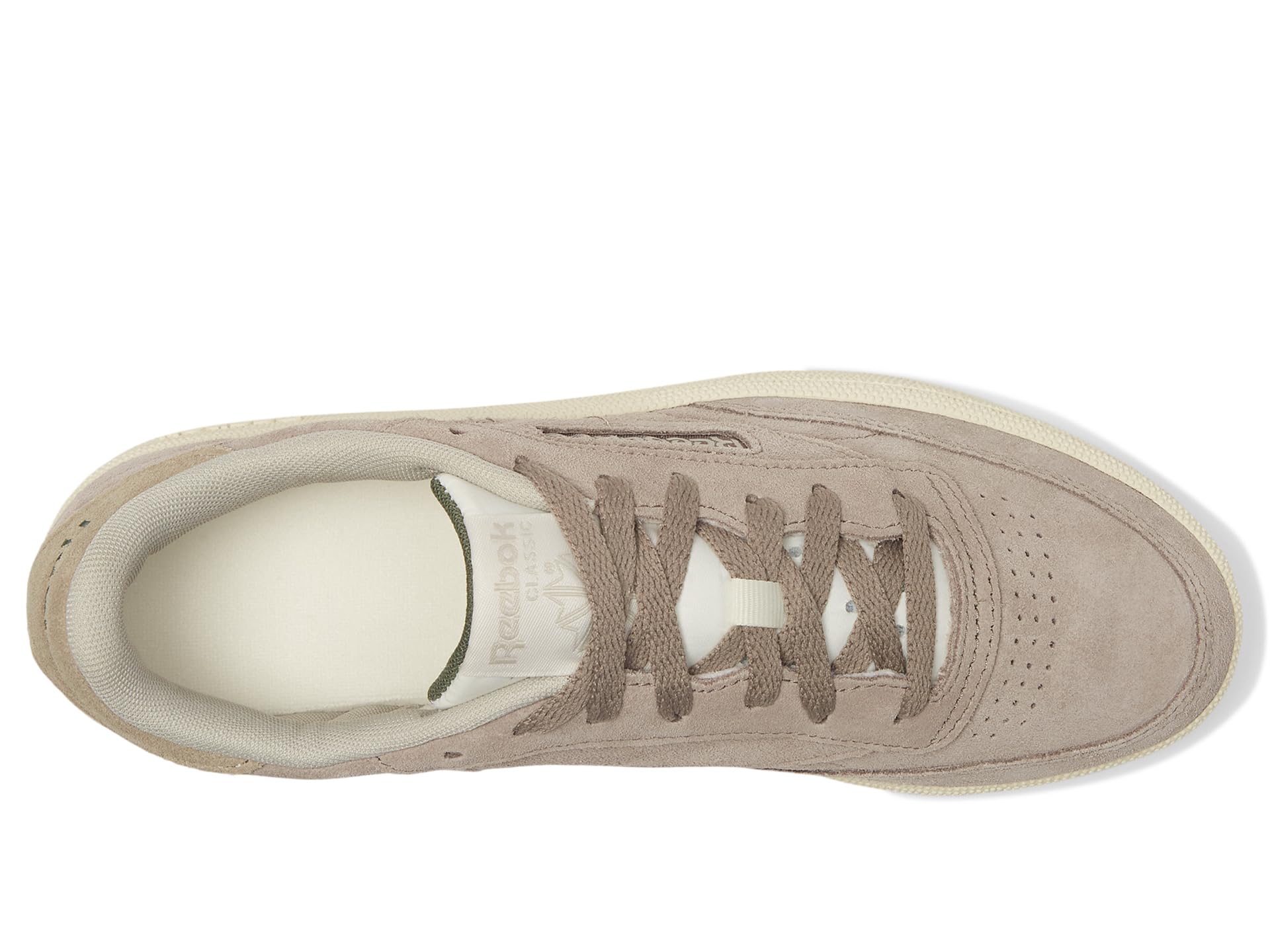 Кроссовки Reebok Lifestyle Club C 85, Gritty Grey/Sport Beige/Breakaway Green — фото 2