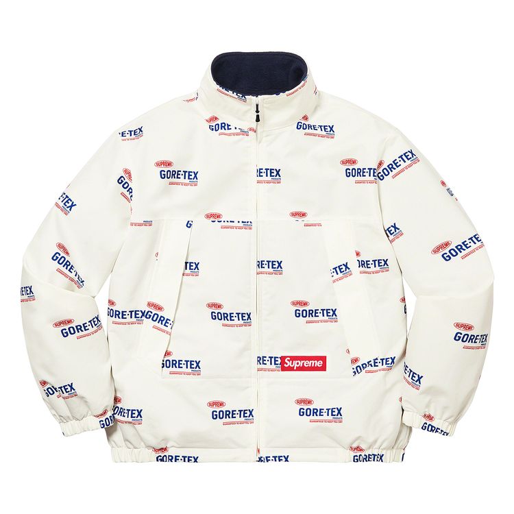 

Куртка Supreme GORE-TEX Reversible Polartec Lined Jacket 'Natural Logos', кремовый