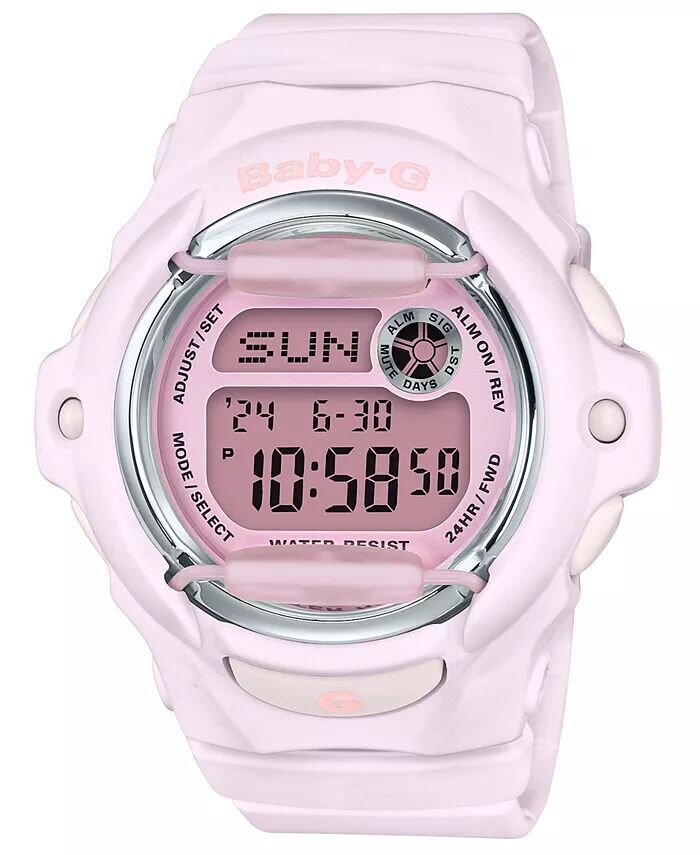 

Женские цифровые часы с розовым полимерным ремешком, 42,6 мм G-Shock
