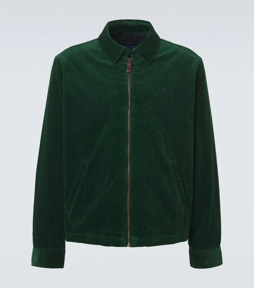 Хлопковая вельветовая куртка Polo Ralph Lauren, зеленый