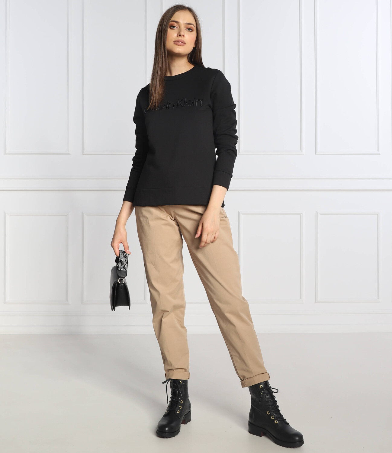 Толстовка Calvin Klein regular fit, черный — фото 2