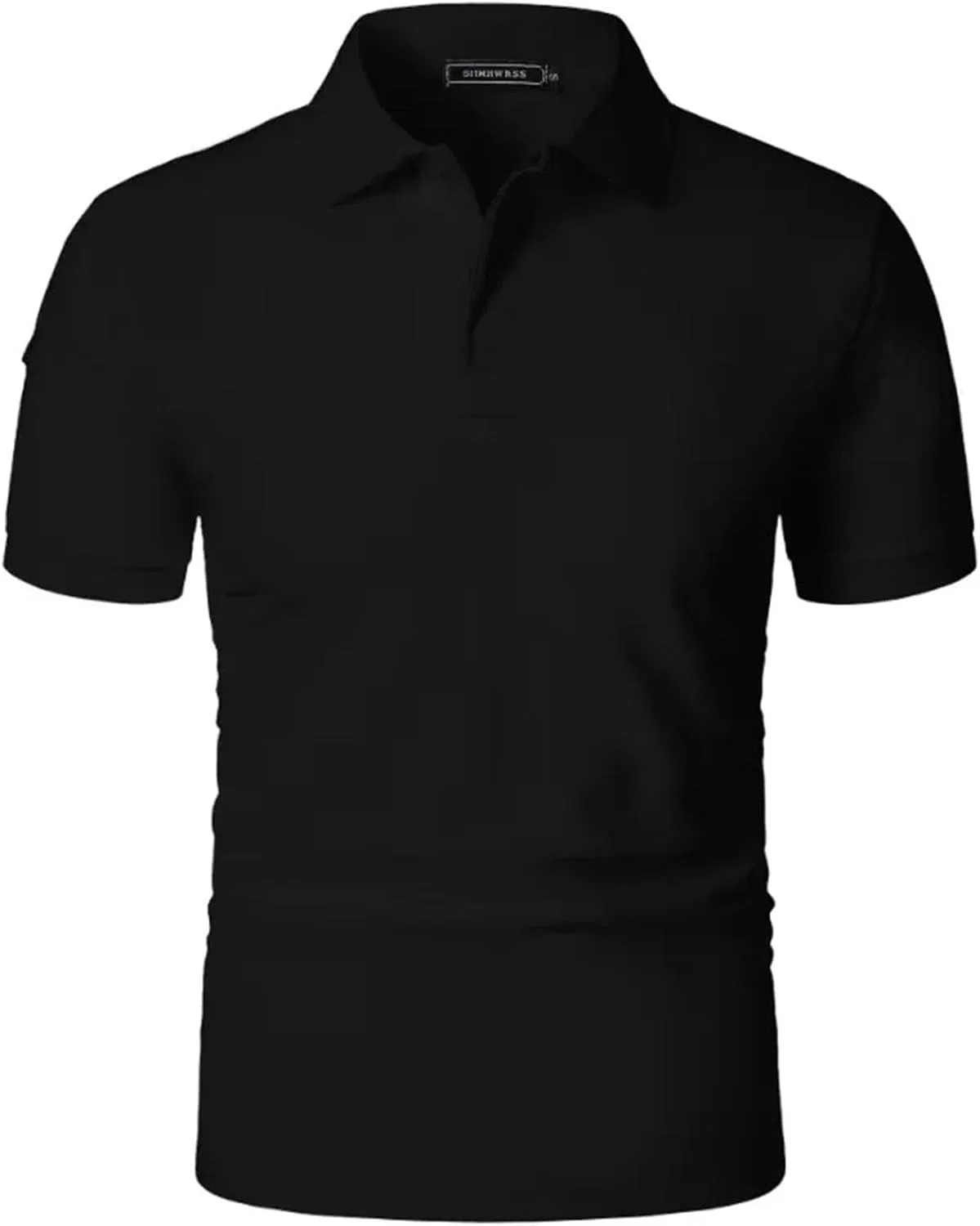 Мужская спортивная polo рубашка Athletic Fit, влагоотводящая, белая — фото 3