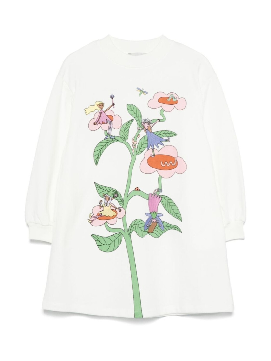 

Stella McCartney Kids вышитое платье, белый
