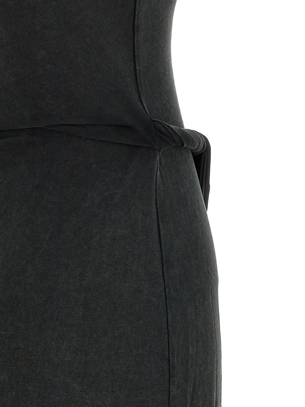 Платье D-Estiga-S1 с перекрученными бретелями и эффектом деграде Diesel, черный — фото 4