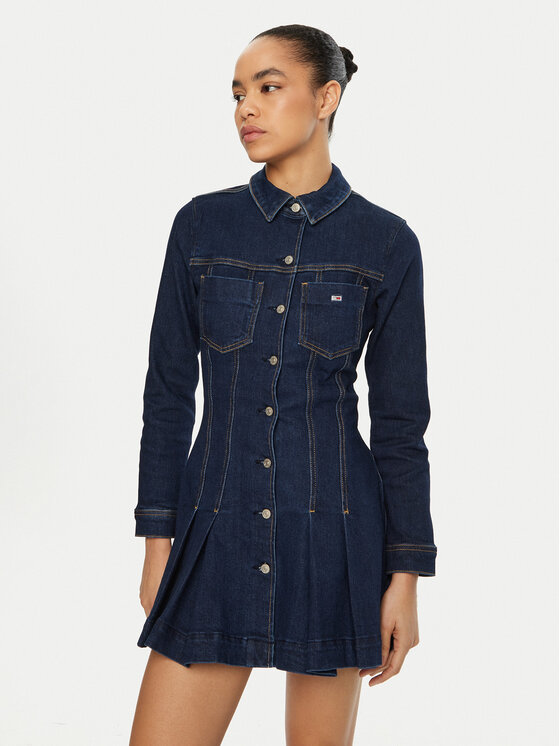 

Джинсовое платье стандартный крой DW0DW20533 Tommy Jeans, синий