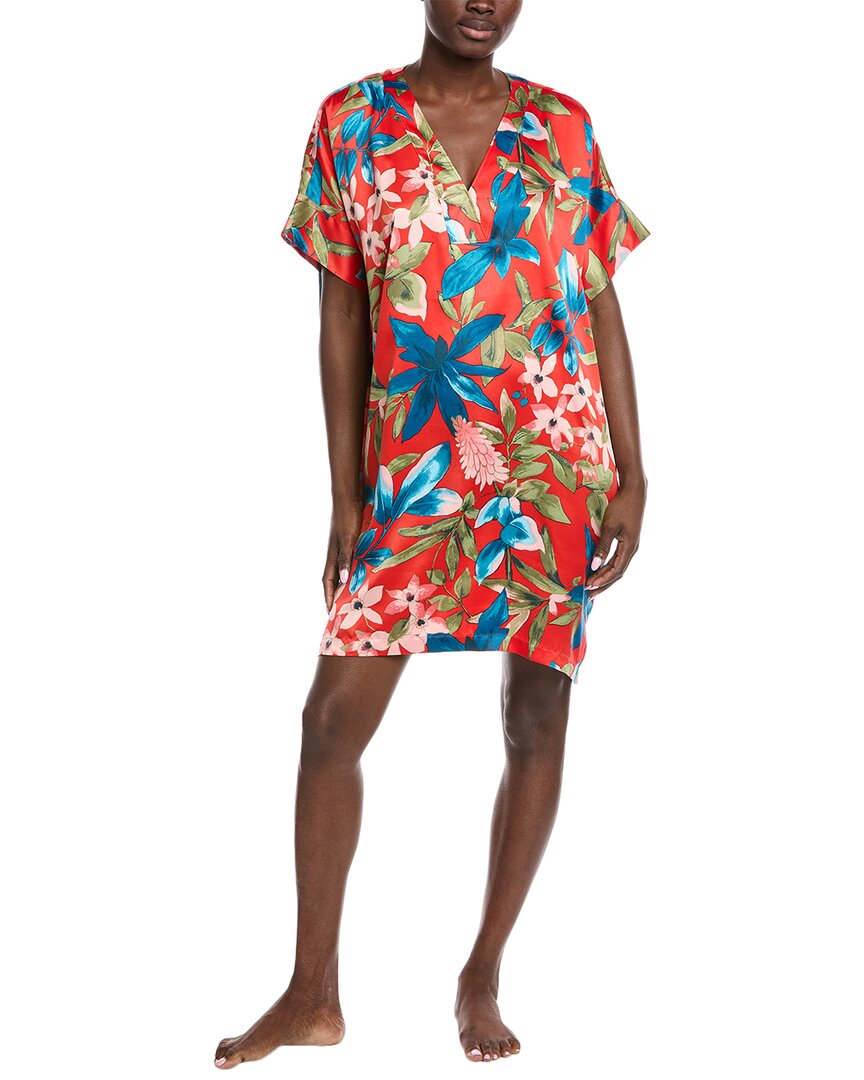 

Тропический бриз атласное платье Natori N Natori, красный