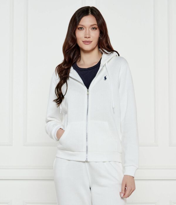 

Толстовка женская Polo Ralph Lauren на молнии, белый