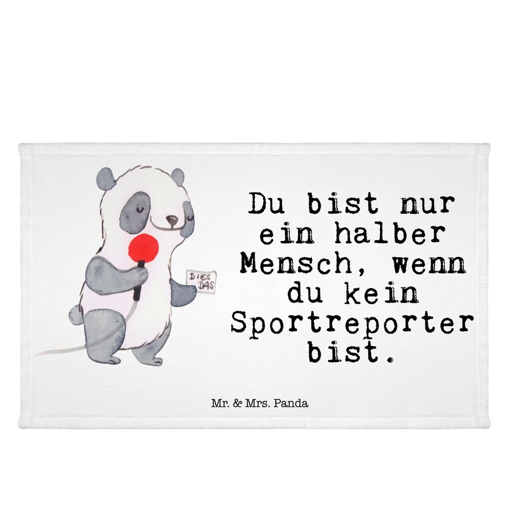 

Гостевое полотенце Mr. & Mrs. Panda Sports Reporter Heart — белое — подарок, дарение, коллега, махровая ткань, спортивное полотенце, гостевое полотенце, детское полотенце, дорожное полотенце, спасибо, белый