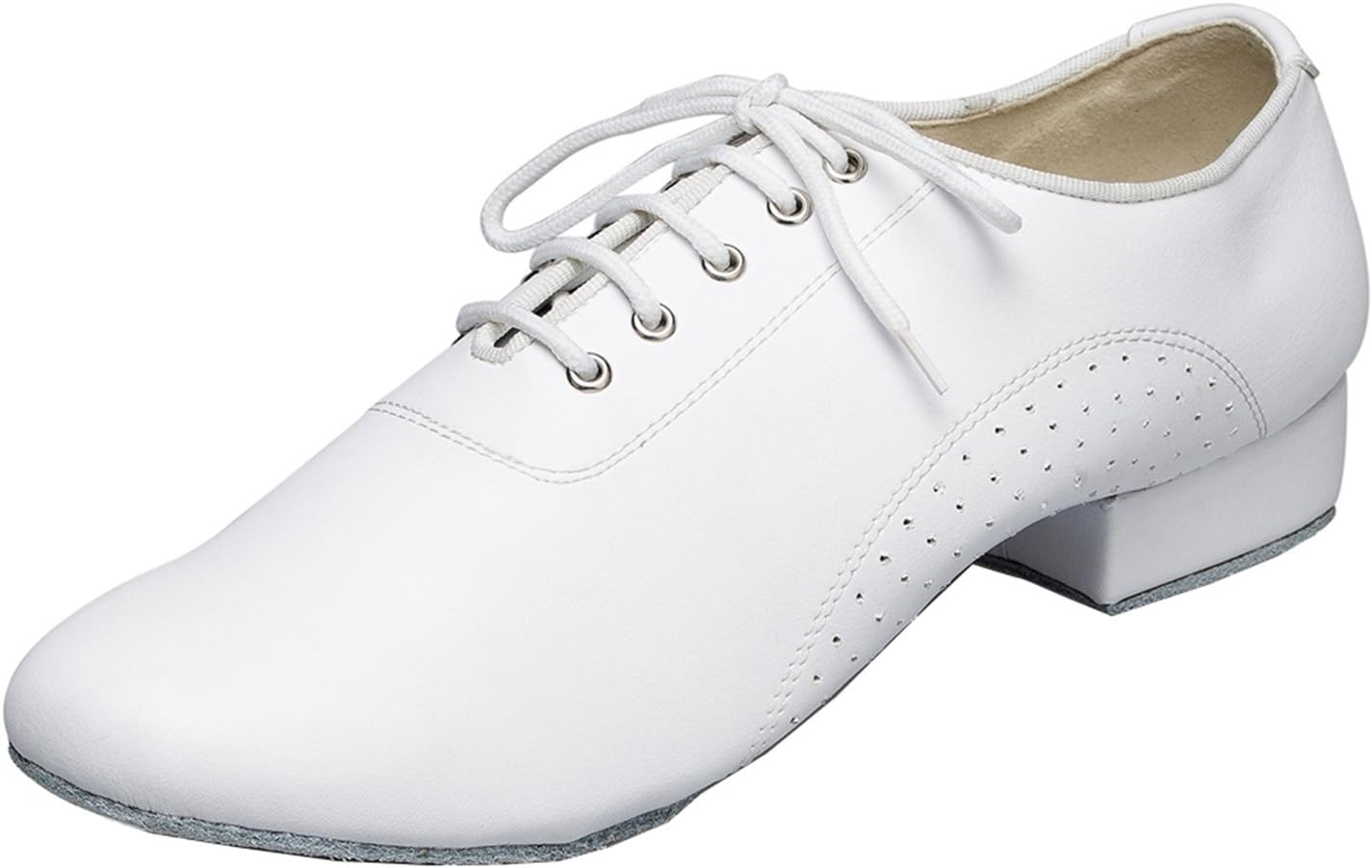 

Мужские туфли Minishion TH173 с шнуровкой, удобные кожаные для свадеб, бальных, латинских и танго, белый