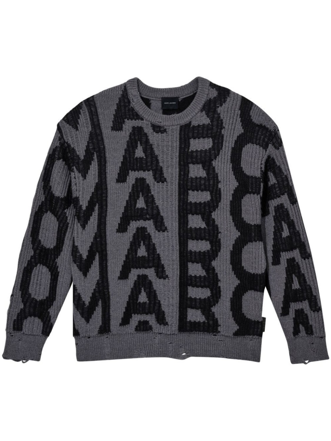 

Marc Jacobs джемпер The Monogram с эффектом потертости, серый